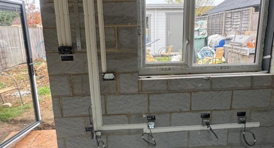 Extension First Fix Electrics in Reading